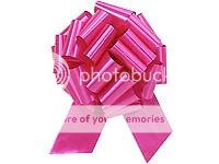 HOT PINK 4 Satin Pull Bows Gift WHOLESALE LOT Weddings  
