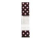 PINK CHOC BROWN Polka Dot CELLO WEDDING Favor Gift Bags  