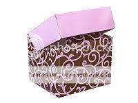 Chocolate Brown Pink Wedding Favor Cake Candle Boxes 10  