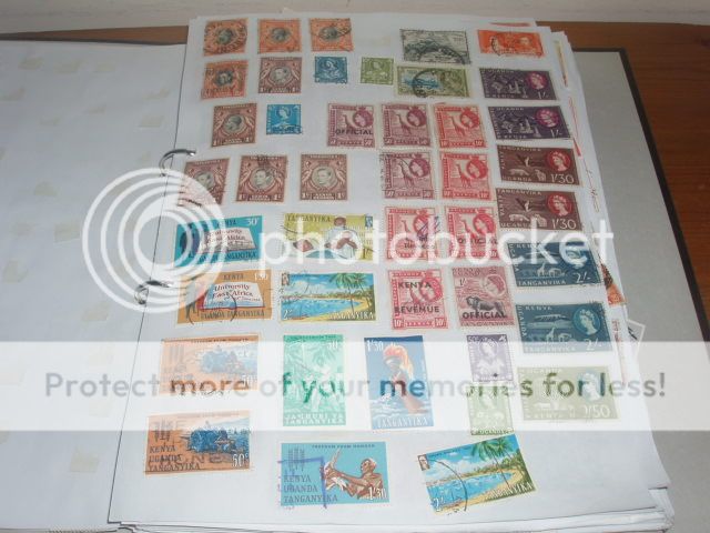 Kenya/Uganda/Tanganyika collection in album. All stamps shown in the 