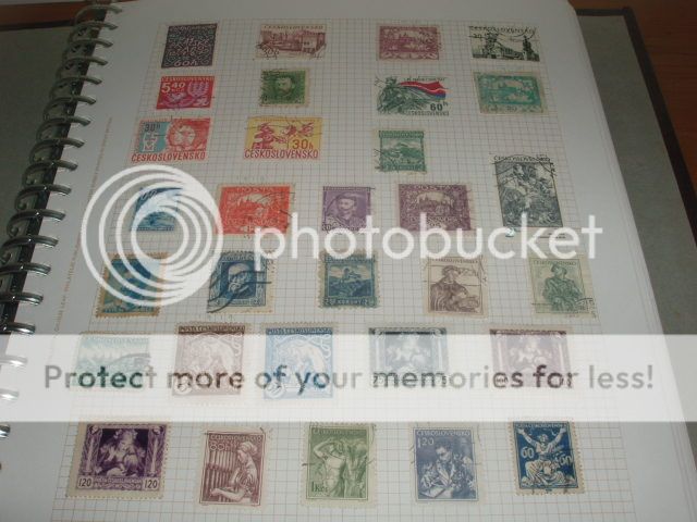   stamps collection in Collecta album. All shown in 31 pictures below